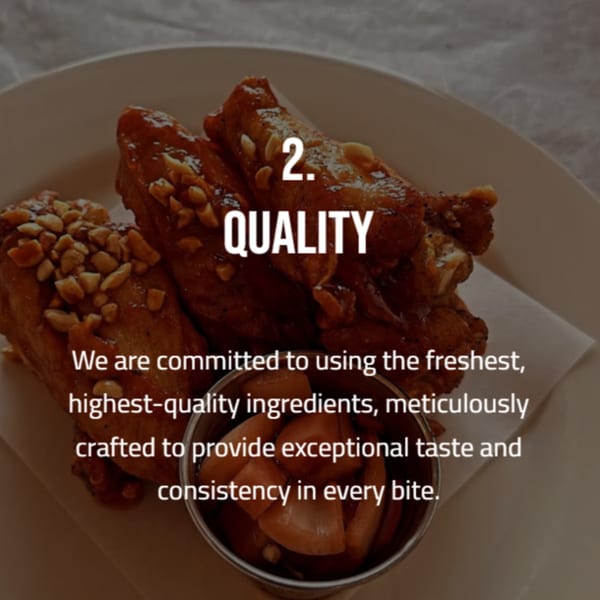 ANDOMIRO's Asian-fusion chicken wings, glazed and topped with peanuts, served with pickled vegetables.