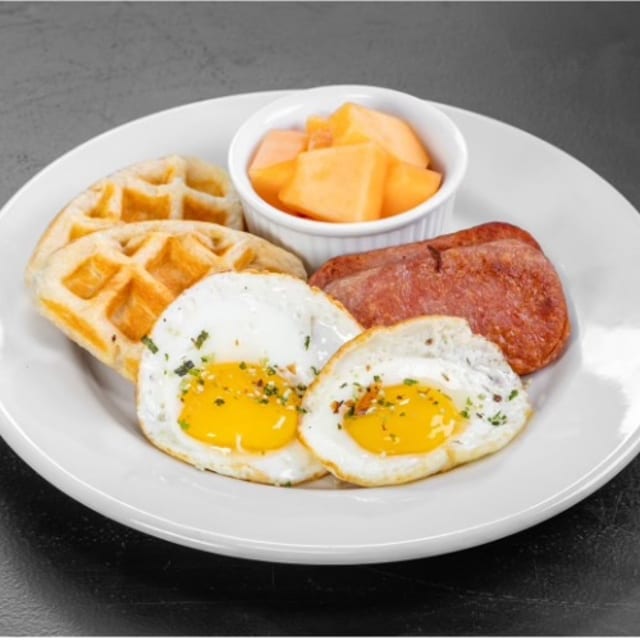 Croffles spam and eggs.